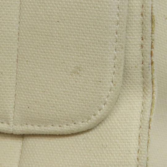 CELINE Handbag canvas white Trapeze 2WAY Women Used Authentic