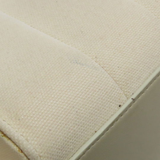 CELINE Handbag canvas white Trapeze 2WAY Women Used Authentic