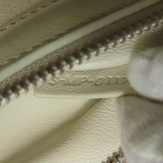 CELINE Handbag canvas white Trapeze 2WAY Women Used Authentic