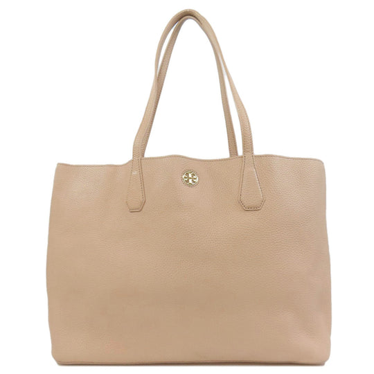 Tory Burch Tote Bag leather pink logo Women Used Authentic