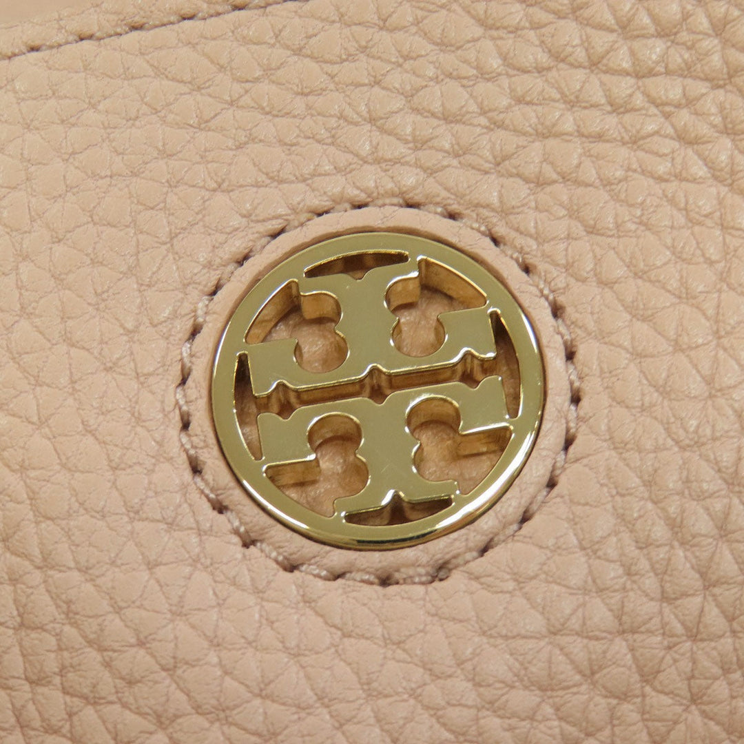 Tory Burch Tote Bag leather pink logo Women Used Authentic