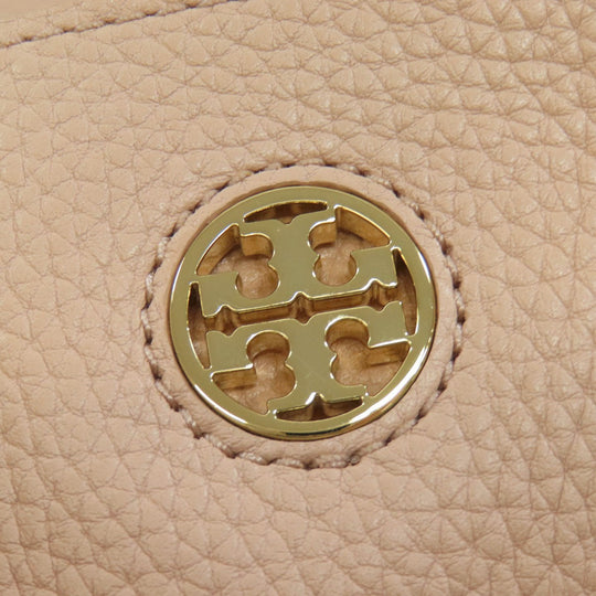 Tory Burch Tote Bag leather pink logo Women Used Authentic