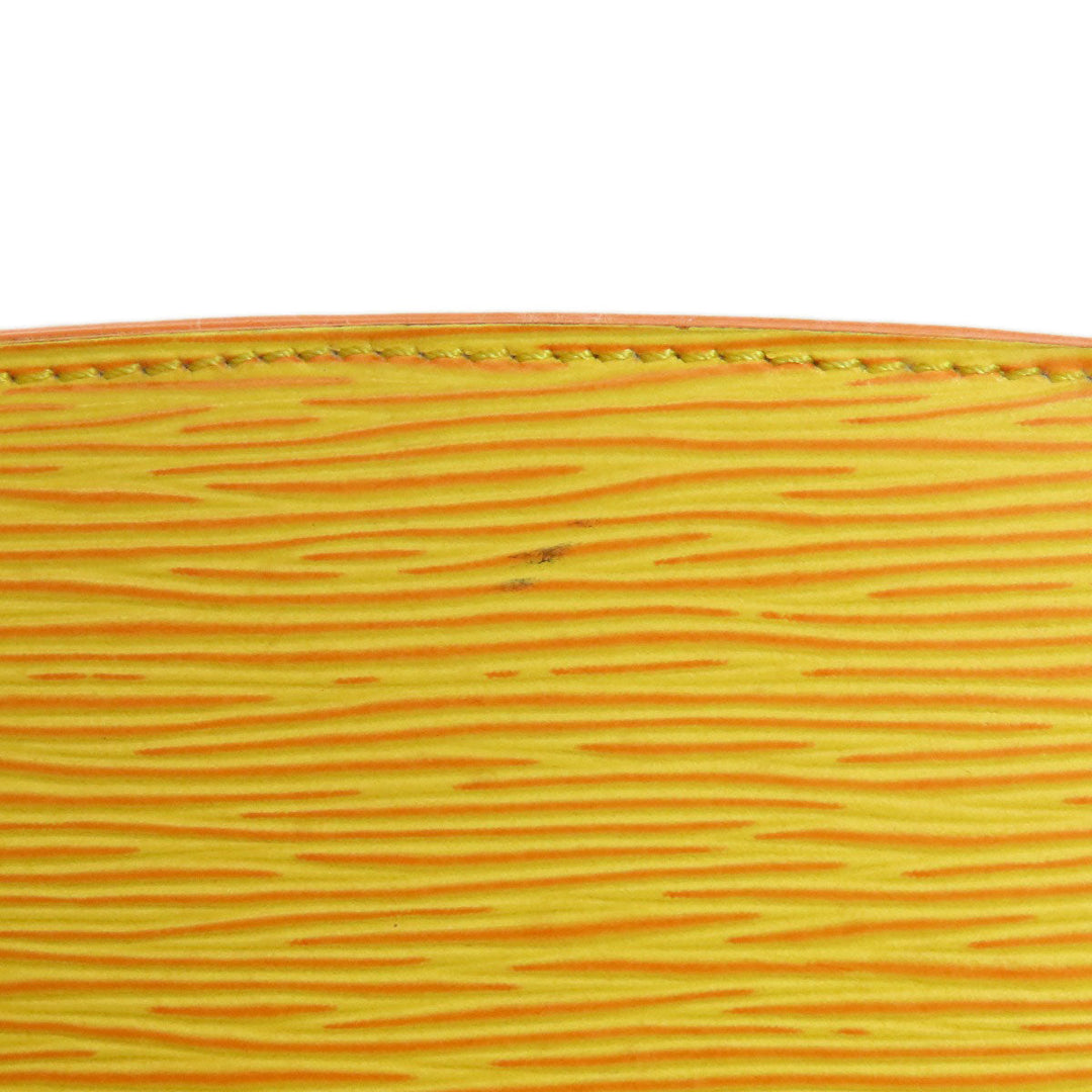 LOUIS VUITTON Tote Bag M52269 Epi yellow Sun jack shopping Women Used Authentic