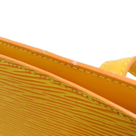 LOUIS VUITTON Tote Bag M52269 Epi yellow Sun jack shopping Women Used Authentic