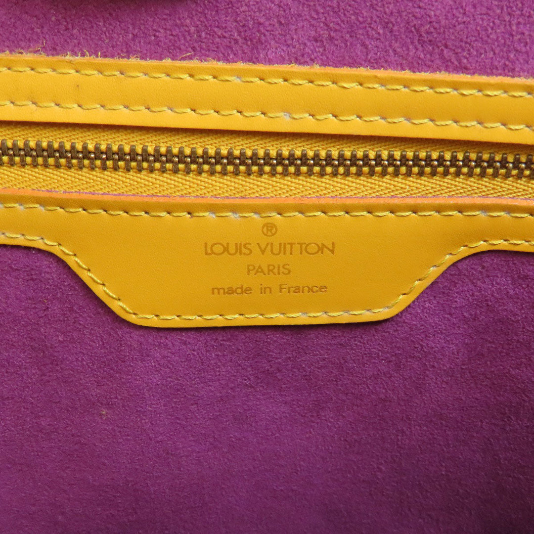 LOUIS VUITTON Tote Bag M52269 Epi yellow Sun jack shopping Women Used Authentic