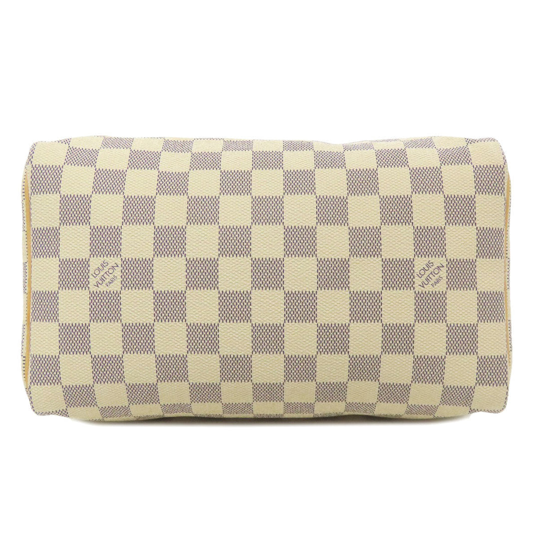 LOUIS VUITTON Boston Duffel bag N41534 Damier canvas white Speedy 25 Women Used Authentic