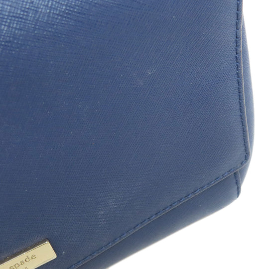 Kate Spade Shoulder Bag PVC Navy 2WAY Women Used Authentic