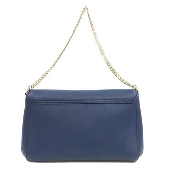 Kate Spade Shoulder Bag PVC Navy 2WAY Women Used Authentic