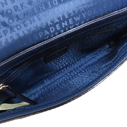 Kate Spade Shoulder Bag PVC Navy 2WAY Women Used Authentic