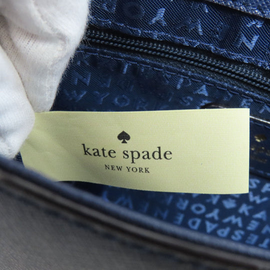 Kate Spade Shoulder Bag PVC Navy 2WAY Women Used Authentic