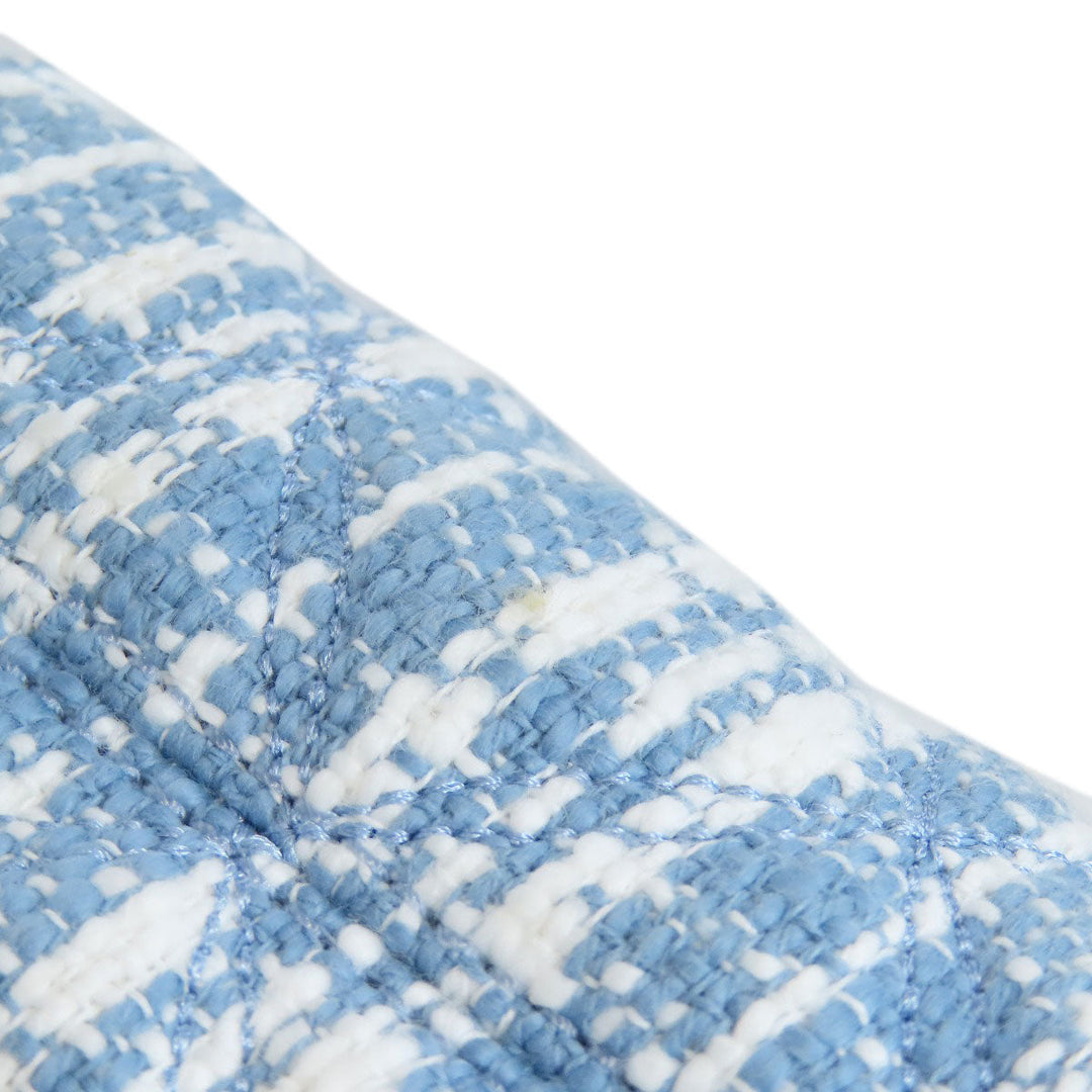 Kate Spade Shoulder Bag canvas blue Check Pattern