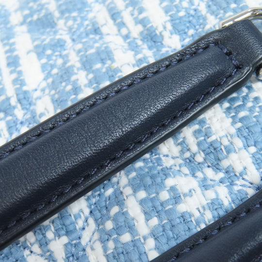 Kate Spade Shoulder Bag canvas blue Check Pattern