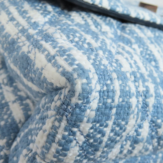 Kate Spade Shoulder Bag canvas blue Check Pattern
