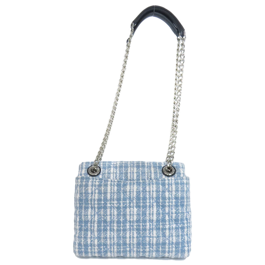 Kate Spade Shoulder Bag canvas blue Check Pattern