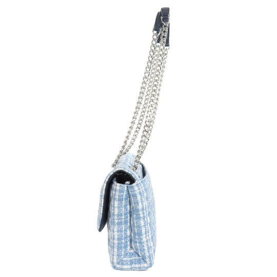 Kate Spade Shoulder Bag canvas blue Check Pattern