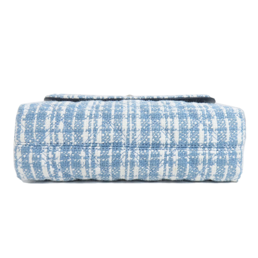 Kate Spade Shoulder Bag canvas blue Check Pattern