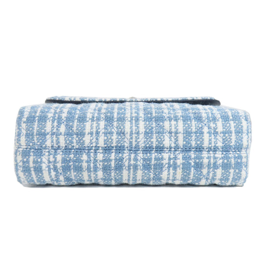 Kate Spade Shoulder Bag canvas blue Check Pattern