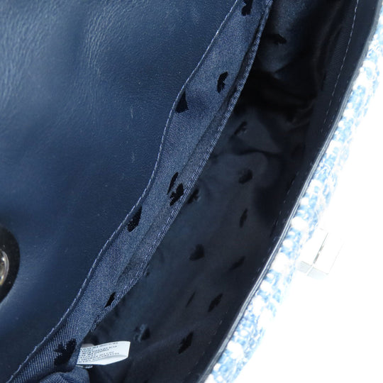 Kate Spade Shoulder Bag canvas blue Check Pattern