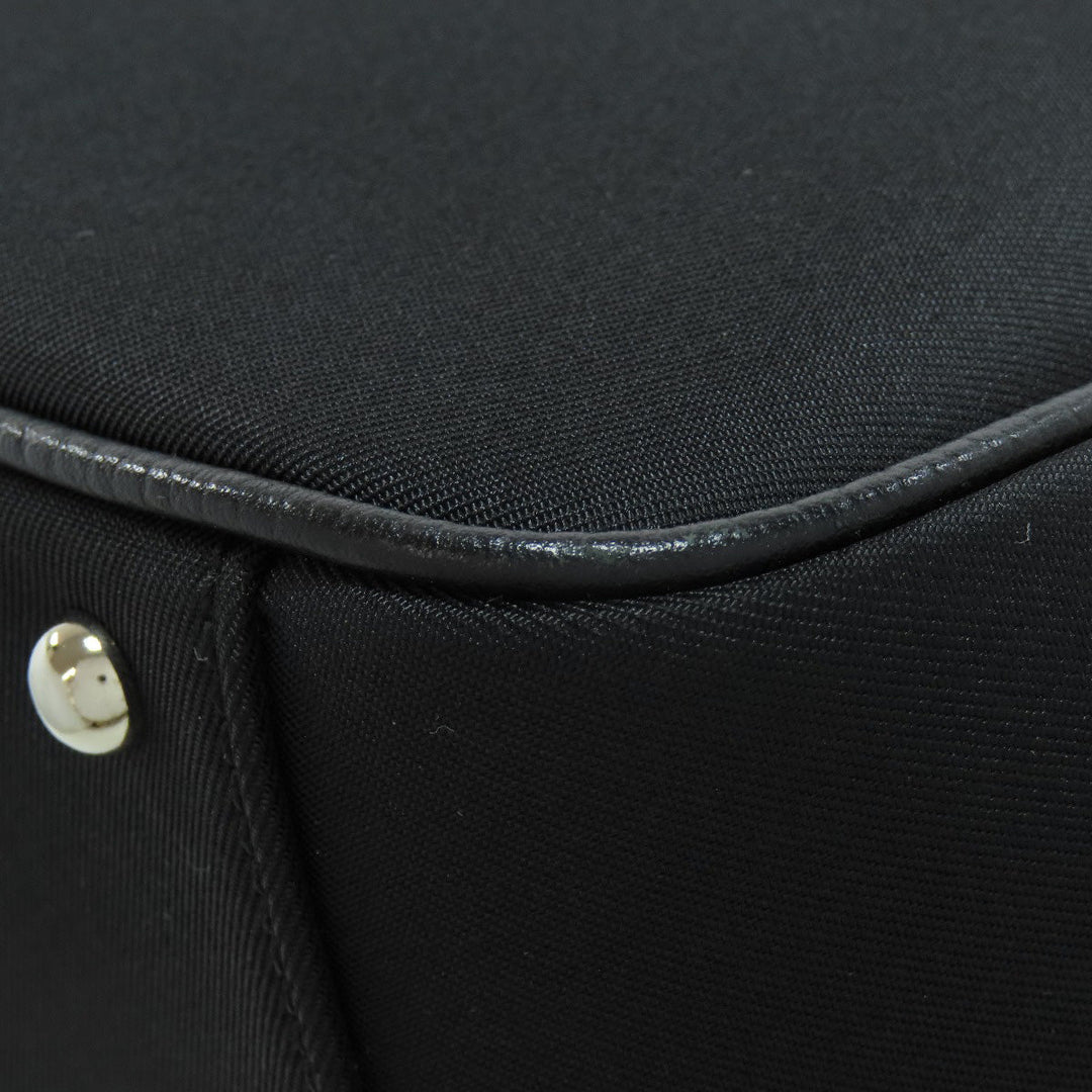 BURBERRY Tote Bag Nylon black Nova Check Women Used Authentic