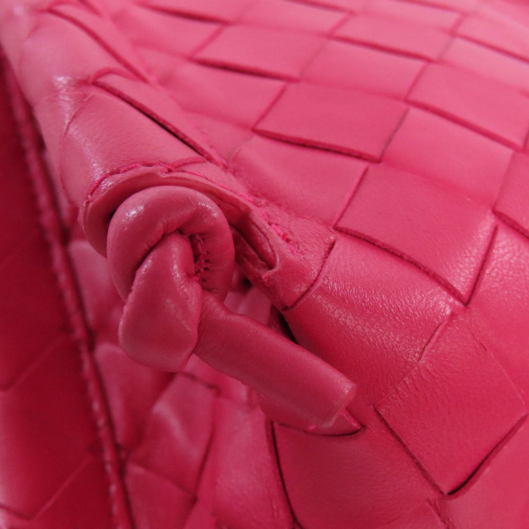 BOTTEGAVENETA Shoulder Bag Calfskin pink INTRECCIATO Women Used Authentic
