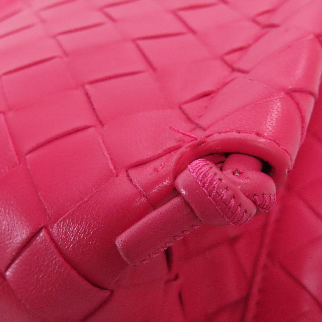 BOTTEGAVENETA Shoulder Bag Calfskin pink INTRECCIATO Women Used Authentic