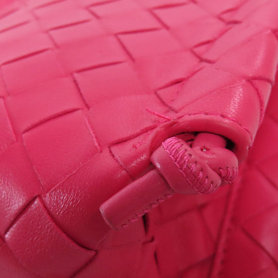 BOTTEGAVENETA Shoulder Bag Calfskin pink INTRECCIATO Women Used Authentic