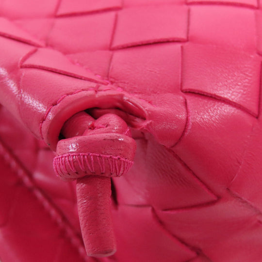 BOTTEGAVENETA Shoulder Bag Calfskin pink INTRECCIATO Women Used Authentic
