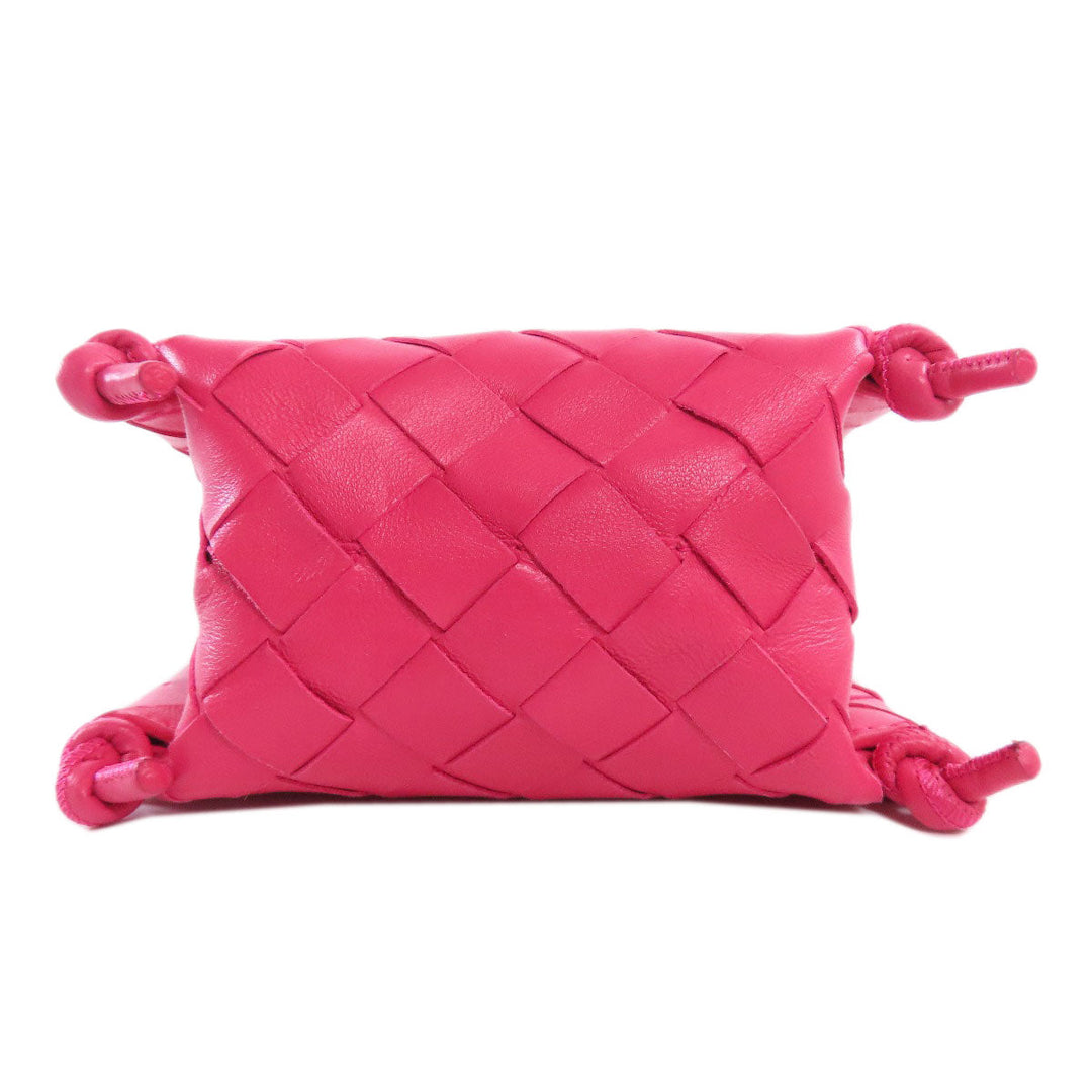 BOTTEGAVENETA Shoulder Bag Calfskin pink INTRECCIATO Women Used Authentic