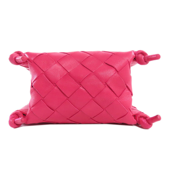 BOTTEGAVENETA Shoulder Bag Calfskin pink INTRECCIATO Women Used Authentic