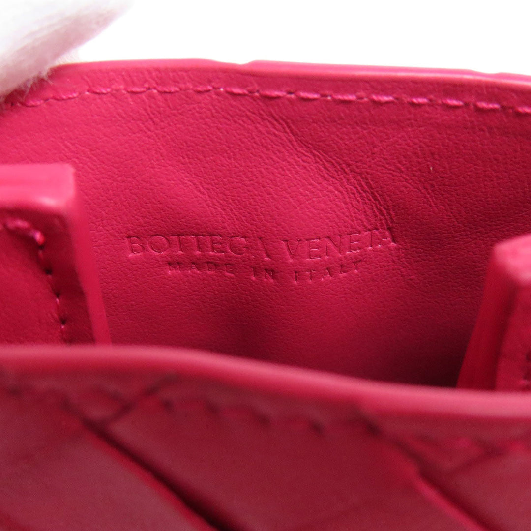 BOTTEGAVENETA Shoulder Bag Calfskin pink INTRECCIATO Women Used Authentic