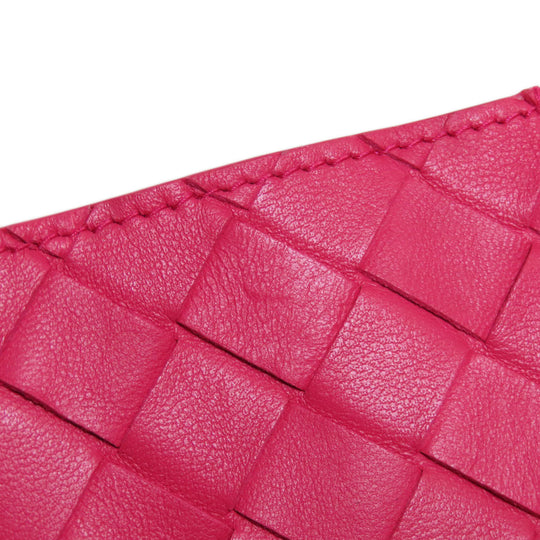 BOTTEGAVENETA Shoulder Bag Calfskin pink INTRECCIATO Women Used Authentic