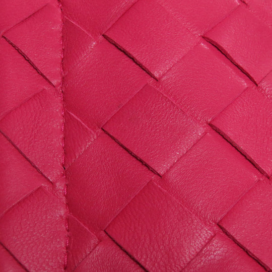 BOTTEGAVENETA Shoulder Bag Calfskin pink INTRECCIATO Women Used Authentic