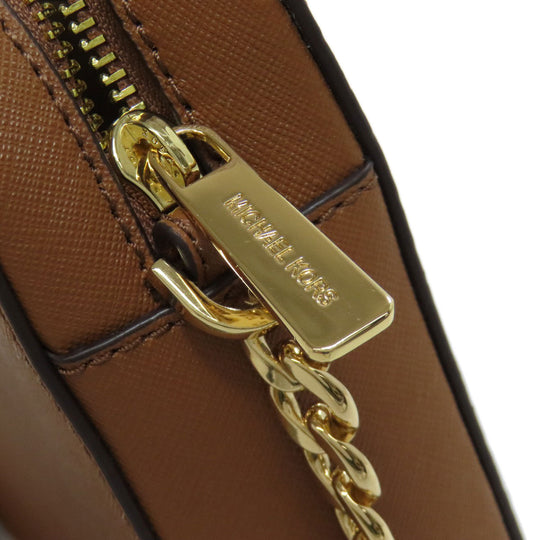 MICHAEL KORS Shoulder Bag PVC Brown logo Women Used Authentic