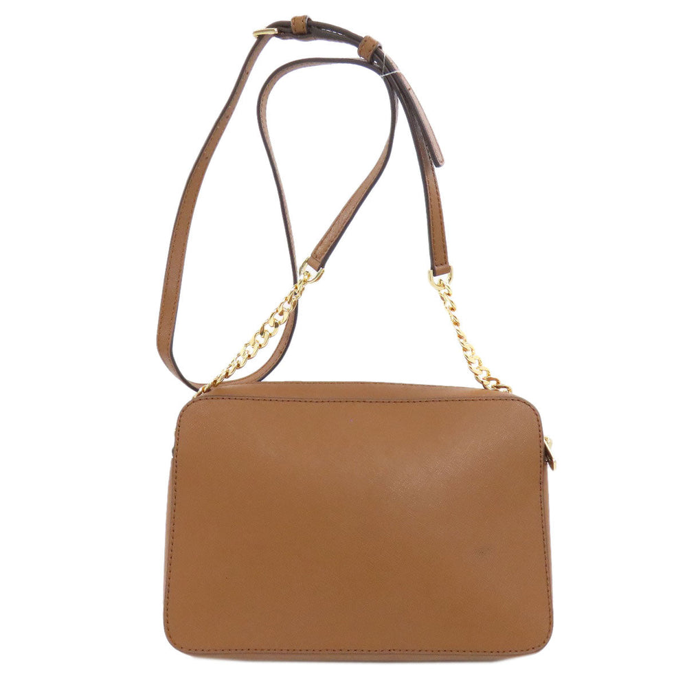 MICHAEL KORS Shoulder Bag PVC Brown logo Women Used Authentic