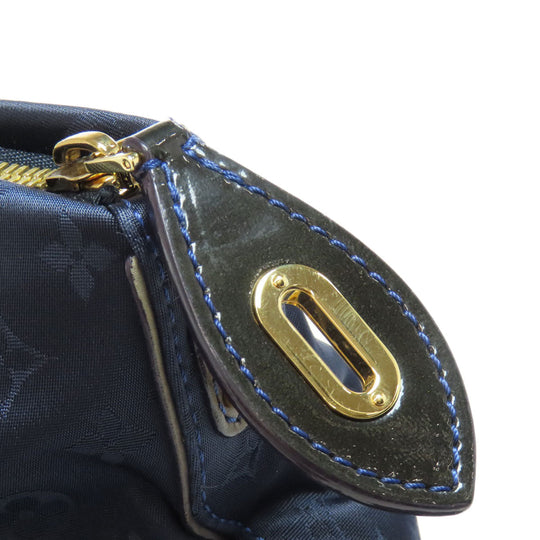 LOUIS VUITTON Handbag M93842 Monogram de Jour blue Lockit Verti Women Used Authentic