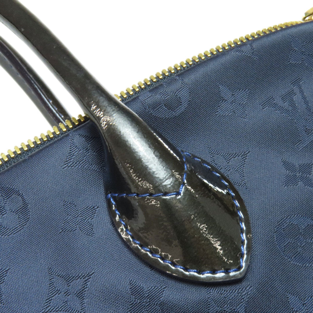 LOUIS VUITTON Handbag M93842 Monogram de Jour blue Lockit Verti Women Used Authentic