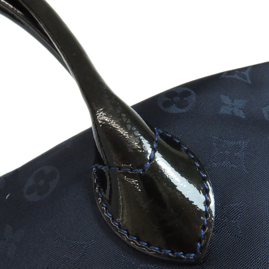 LOUIS VUITTON Handbag M93842 Monogram de Jour blue Lockit Verti Women Used Authentic