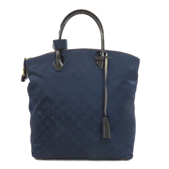 LOUIS VUITTON Handbag M93842 Monogram de Jour blue Lockit Verti Women Used Authentic
