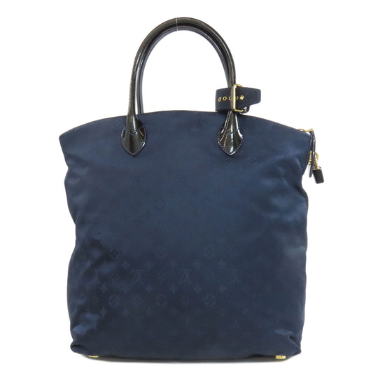 LOUIS VUITTON Handbag M93842 Monogram de Jour blue Lockit Verti Women Used Authentic