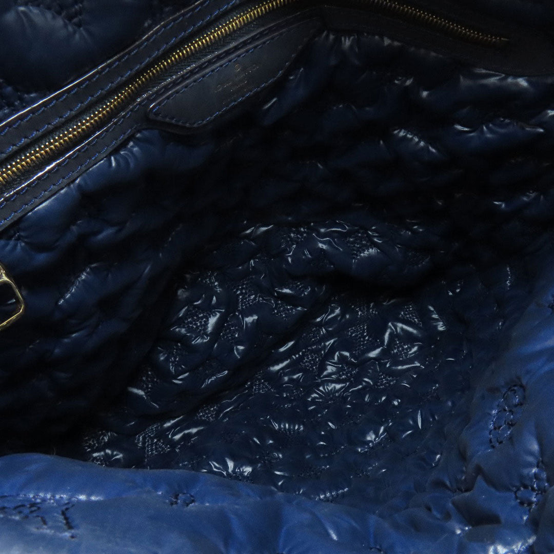 LOUIS VUITTON Handbag M93842 Monogram de Jour blue Lockit Verti Women Used Authentic