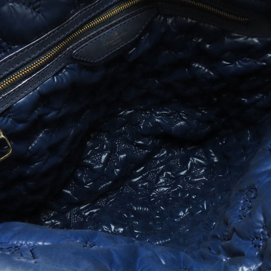 LOUIS VUITTON Handbag M93842 Monogram de Jour blue Lockit Verti Women Used Authentic