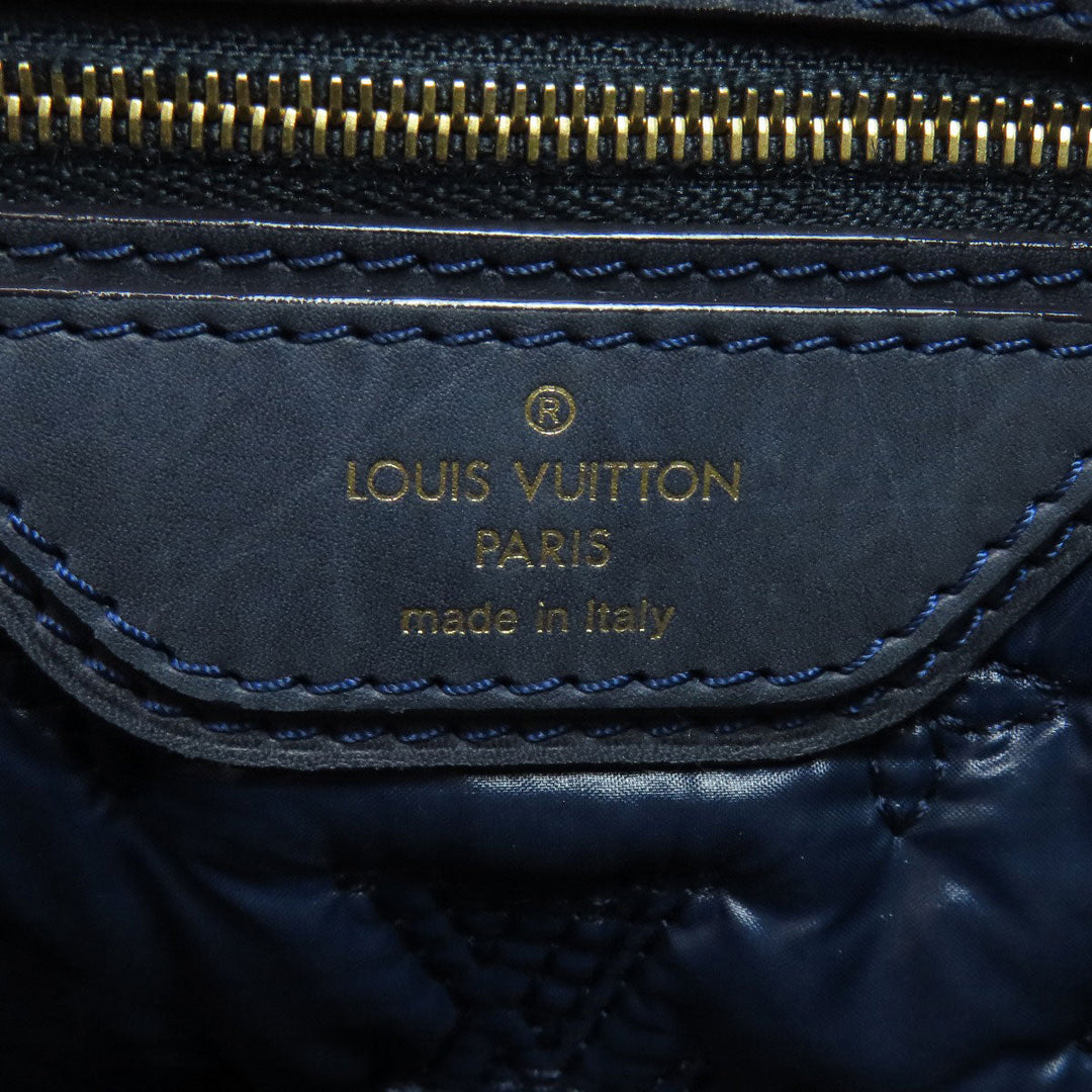 LOUIS VUITTON Handbag M93842 Monogram de Jour blue Lockit Verti Women Used Authentic
