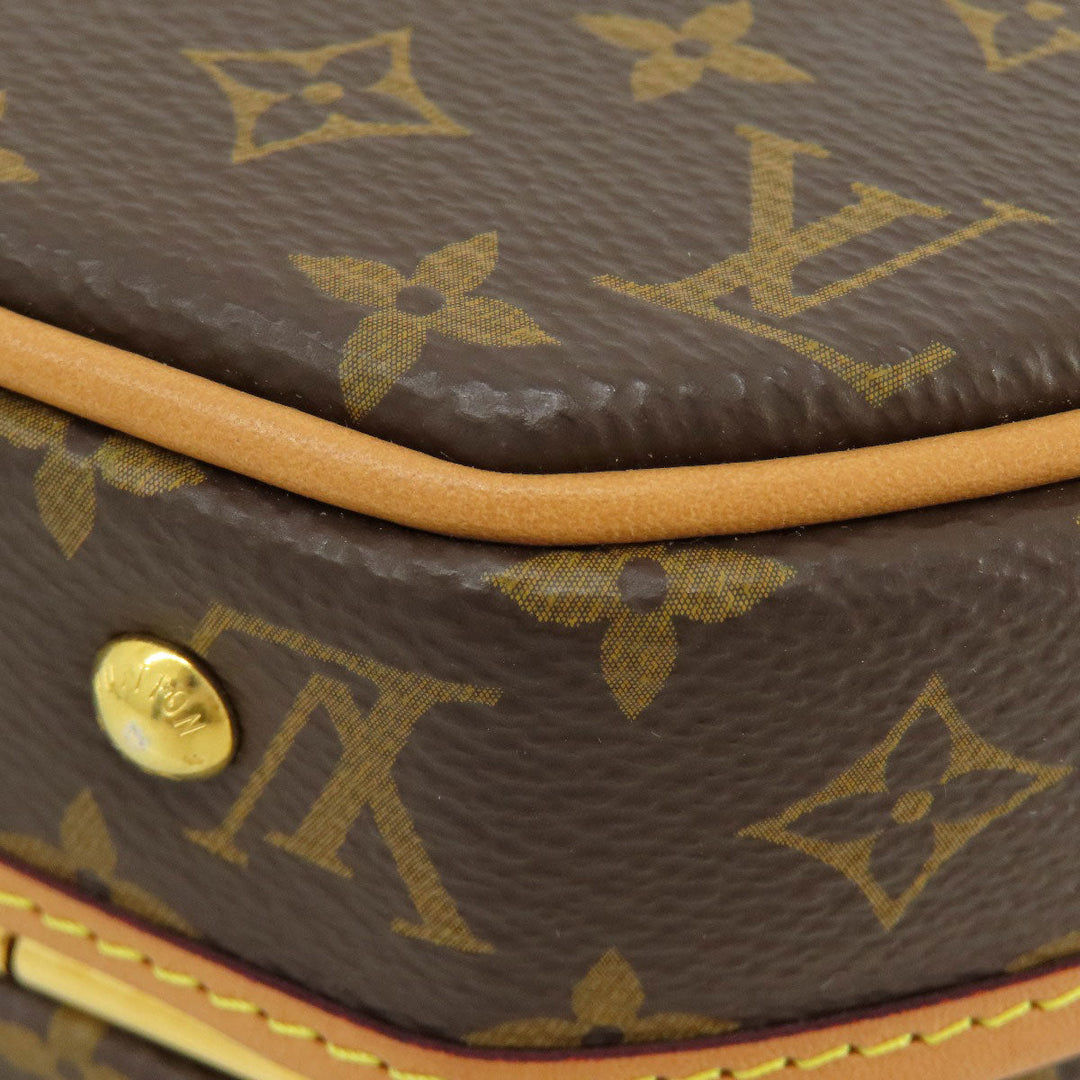LOUIS VUITTON Shoulder Bag M43514 Monogram canvas Brown Petit Bowat Chapo