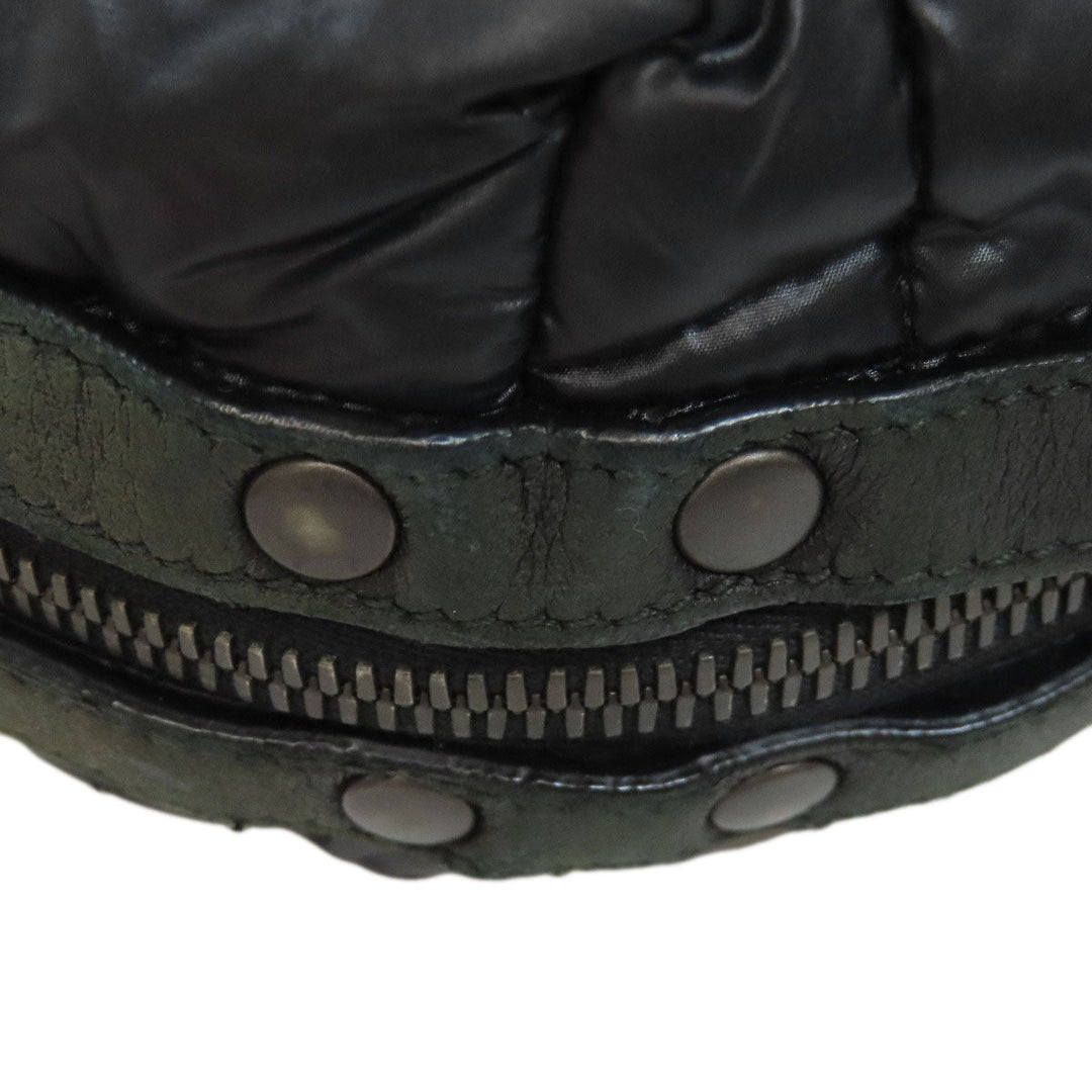 BOTTEGAVENETA Shoulder Bag Nylon black Simple design Women Used Authentic