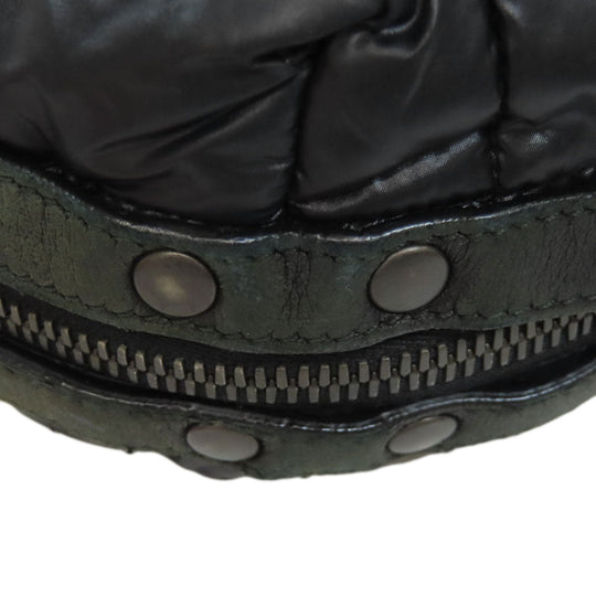 BOTTEGAVENETA Shoulder Bag Nylon black Simple design Women Used Authentic