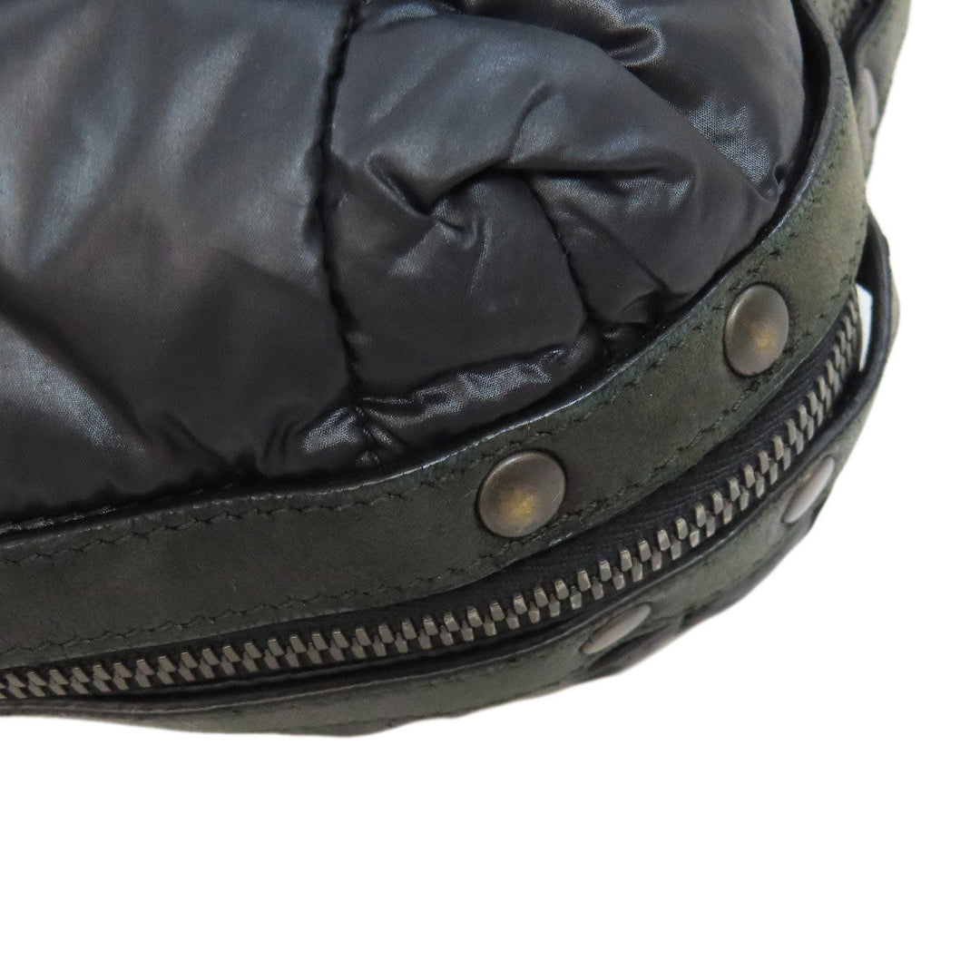 BOTTEGAVENETA Shoulder Bag Nylon black Simple design Women Used Authentic