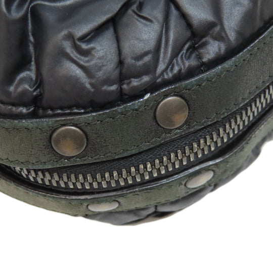 BOTTEGAVENETA Shoulder Bag Nylon black Simple design Women Used Authentic