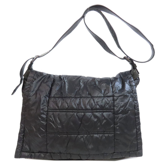 BOTTEGAVENETA Shoulder Bag Nylon black Simple design Women Used Authentic