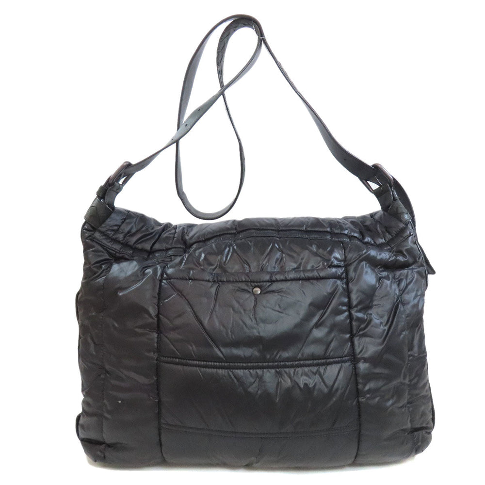 BOTTEGAVENETA Shoulder Bag Nylon black Simple design Women Used Authentic