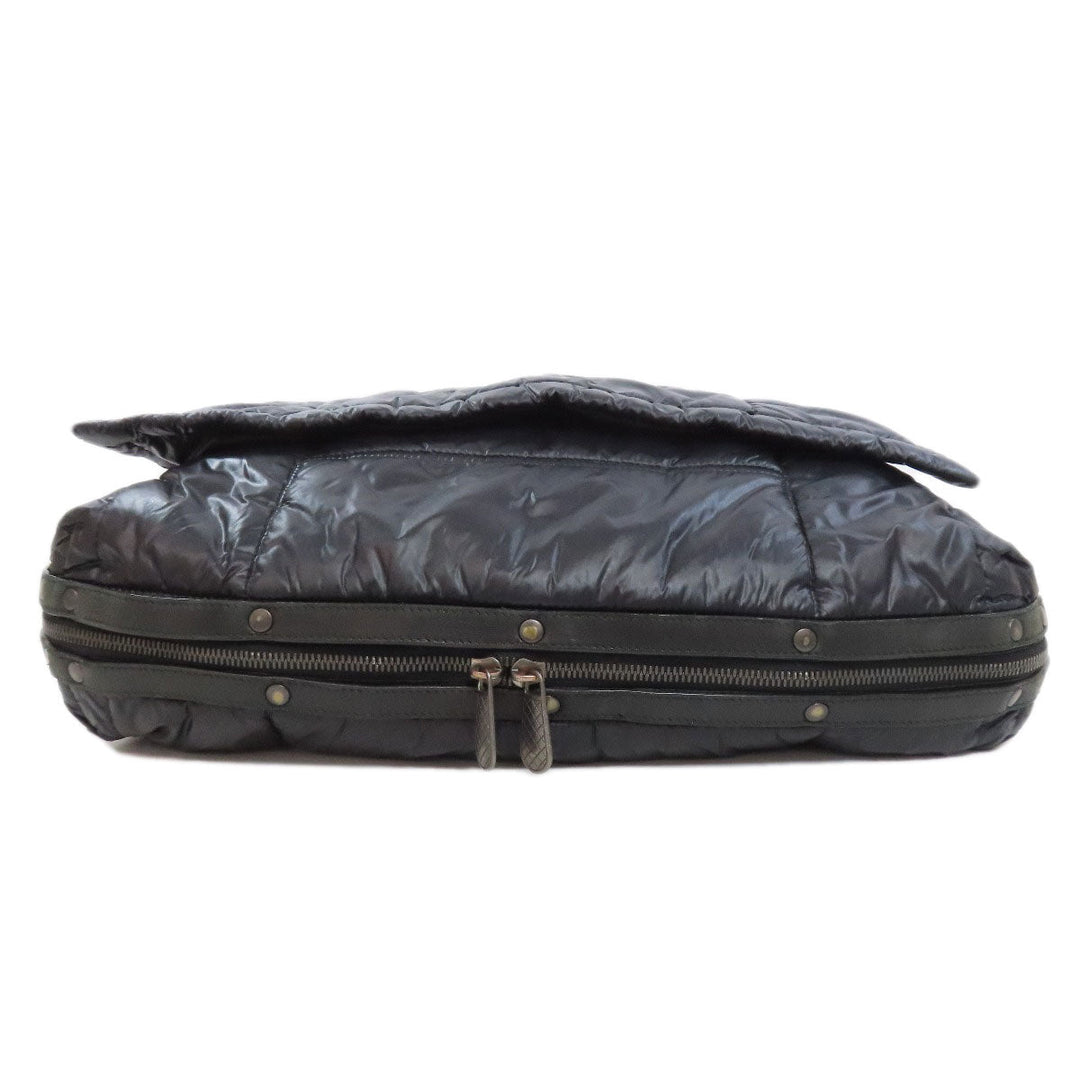 BOTTEGAVENETA Shoulder Bag Nylon black Simple design Women Used Authentic